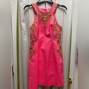 Pink Lilly Pulitzer shift dress. NWT. Size 0. TTS.